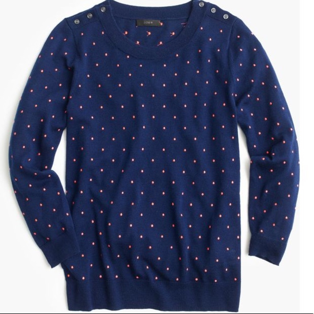 J.Crew Polka-dot Tippi w/Shoulder Buttons…